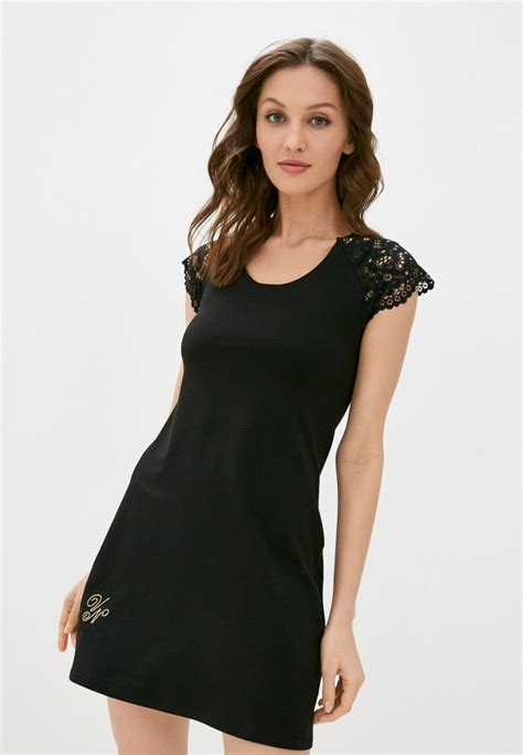 Платье домашнее Vikki Nikki For Women цвет черный Mp002xw0dg73 — купить в интернет магазине