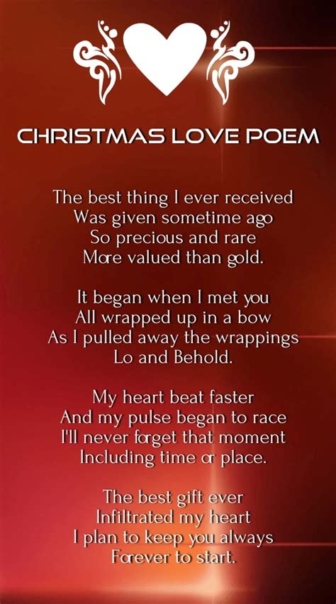 Christmas Love Poems For Him From The Heart Quotessquare