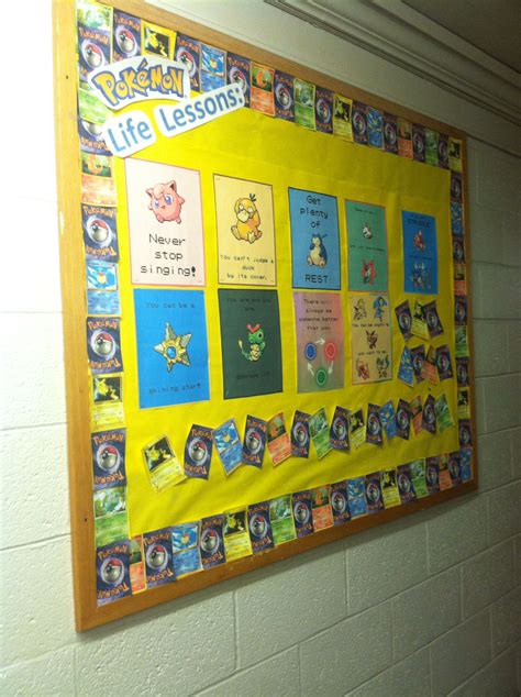 I Love My First Bulletin Board Pokemon Life Lessons To Start Off The