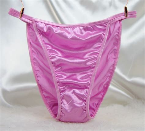 Vtg Style Second Skin Stretch Satin Shiny String Bikini Sissy Panties S 3xl 11 99 Picclick
