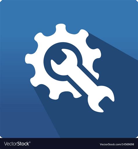 Icon Of Spare Parts Gears Royalty Free Vector Image