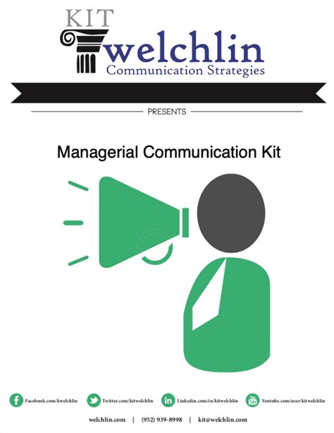The Managerial Communication Kit Kit Welchlin Welchlin
