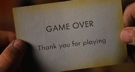 Yarn Game Over Thank You For Playing Zathura A Space Adventure