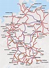 Rail Map Germany - Trains in Germany - HappyRail Train Map, Train ...