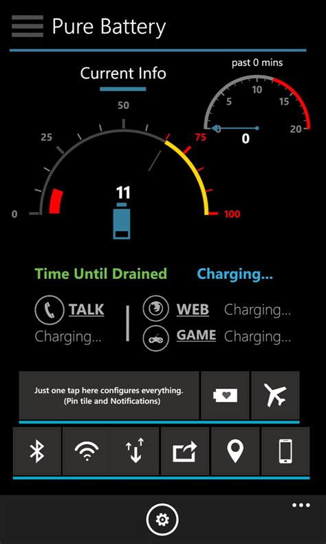 Pure Battery Indicator Pro For Windows 10 Mobile