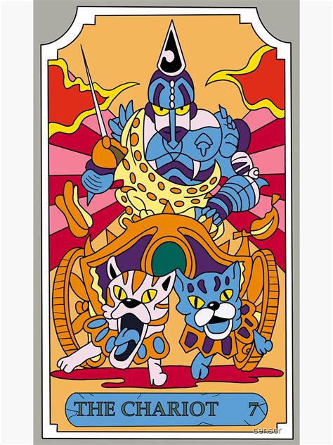 The Chariot Jojo Tarot Card Hd Sticker For Sale By Cear The Baka