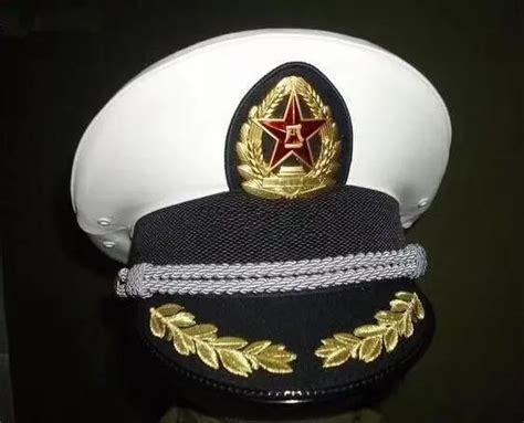 Original Chinese Navy Pla Type 07 Officer Visor Hat Unissued Badge