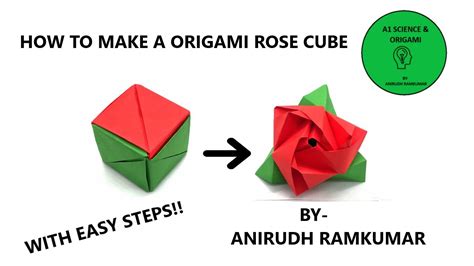 How To Make A Origami Magic Rose Cube With The Best And Easy Tutorial