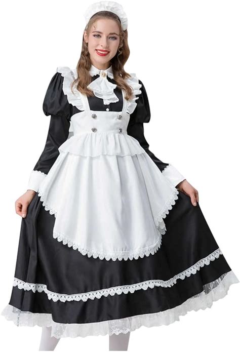 Gamivast Womens Maid Cosplay Apron French Housekeeper