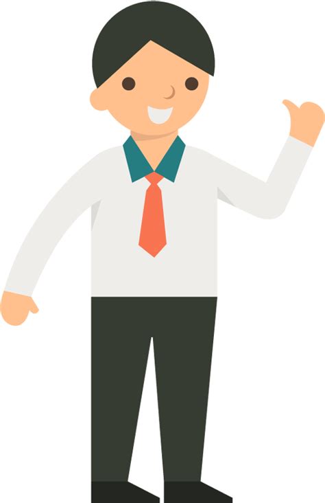 Person Png Animated Cartoon Man Transparent Background