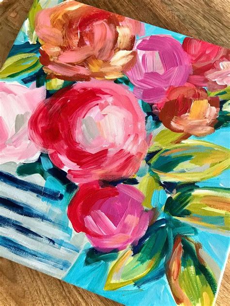 The beauty of acrylic paint is that it can look totally different depending on how you apply it. Easy Flower Painting Tutorials for Beginners. How to Paint ...