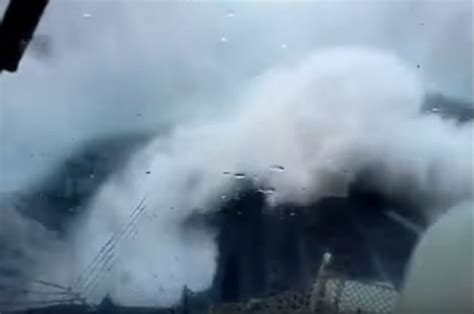 Watch This Massive Rogue Wave Nearly Submerge This Vessel American