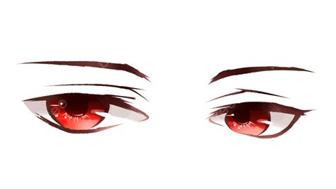 Gambar Ekspresi Mata Merah Karakter Anime Karakter Anime Mata Karakter PNG Transparan Clipart