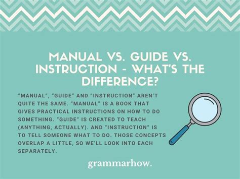 Manual Vs Guide Vs Instruction What S The Difference Trendradars 37440