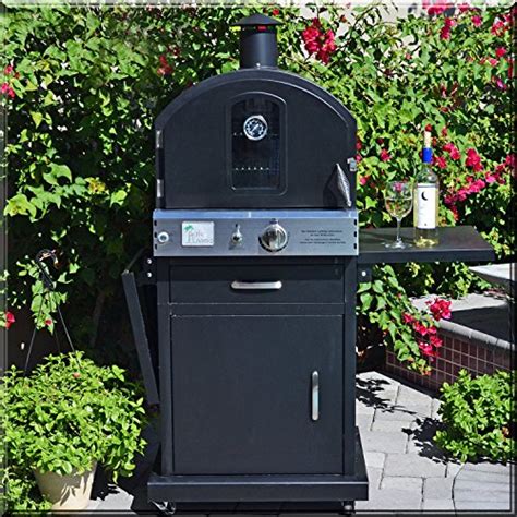 Pacific Living Outdoor Large Capacity Gas Oven With Pizza Stone Smoker