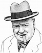 Winston Churchill Drawing at PaintingValley.com | Explore collection of ...