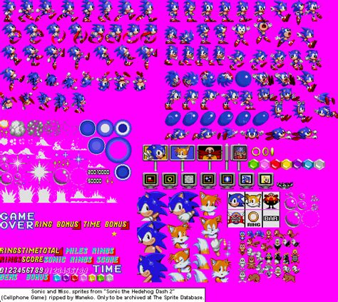 Zoetrope Research Sprite Database Sonic Research