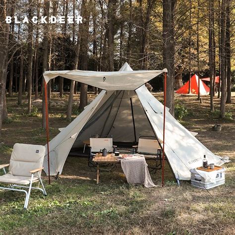 Blackdeer Elf Tribe Tepee Tent Tarp 2 Doors Waterproofdouble Layer Big