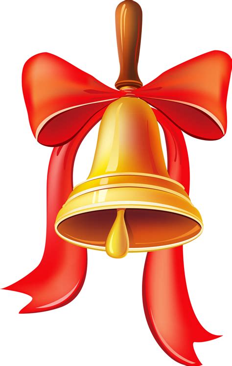 Christmas Bell With Big Ribbons Png Image Purepng Free Transparent