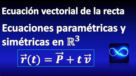 Cómo calcular la ecuación paramétrica de una recta en R