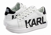 Karl Lagerfeld Casual Bijela Plitke patike - Kapri Karl Logo - Office Shoes