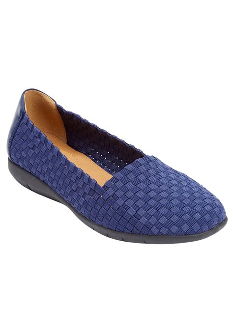 Comfortview Womens Wide Width The Bethany Flat Shoes