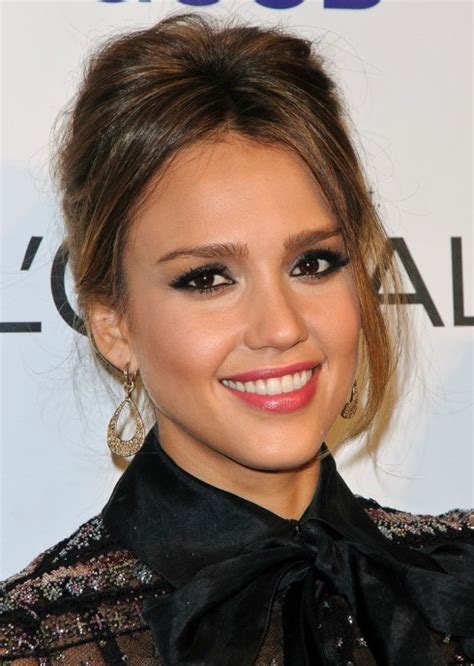Jessica Alba Formal Updo Hairstyle For Prom Popular Haircuts