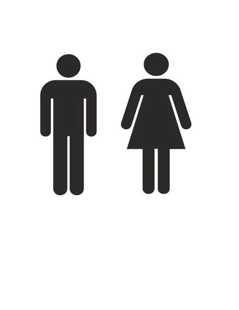 Men Women Restroom Vinyl Decal Sticker Sign Mens Womens Etsy In 2021
