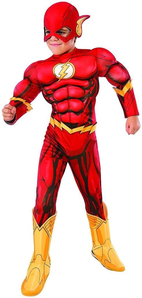 The Flash Muscle Chest Dc Comics Boys Costume Halloween Fancy Dress