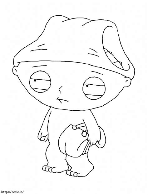 Sleepy Stewie Coloring Page