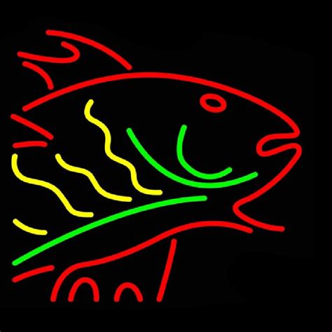 Custom Multi Color Fish Neon Sign Usa Custom Neon Signs Shop Neon