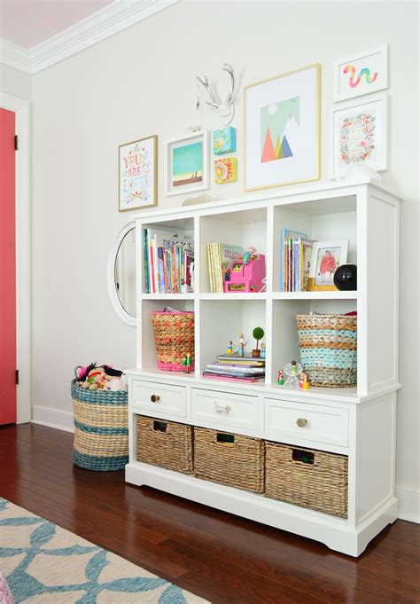 Storage System For A Kids Room With Cubbies And Drawers Girls Bedroom