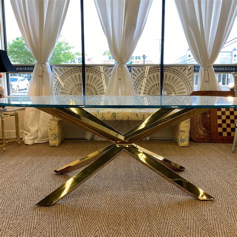 Brass Plate Dining Table Park Eighth