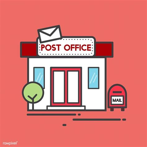 Download Premium Vector Of Illustration Of A Post Office 411436