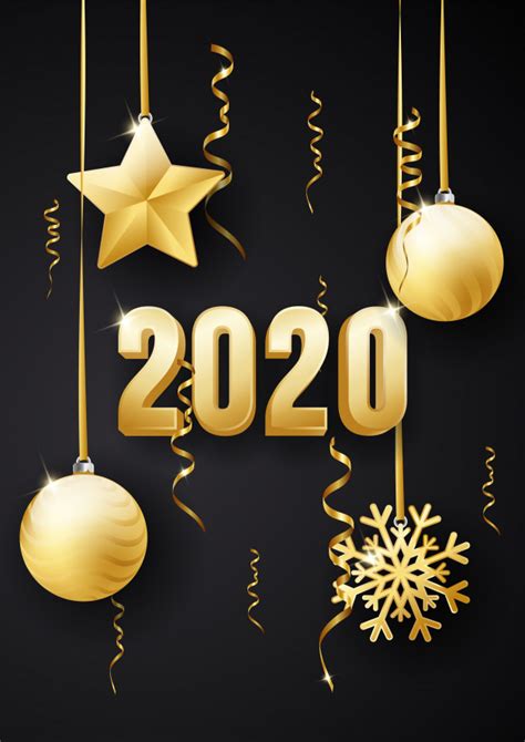 Browse our new 2020 line of christmas card designs to quickly find the newest cards we have to offer. Happy new year 2020 greeting card design Vector | Premium ...