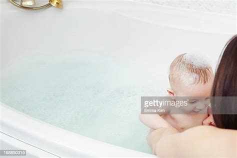 Son In Bathtub With Mom Stock Pictures Royalty Free Photos And Images