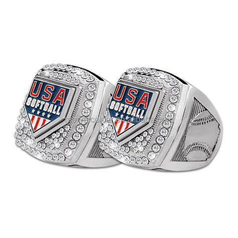 Usa Softball Colored Ring Softball Championship Rings Buy American