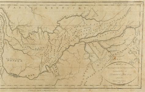 Lot 54 18th Century Map Of Tennessee With Native American Case Auctions