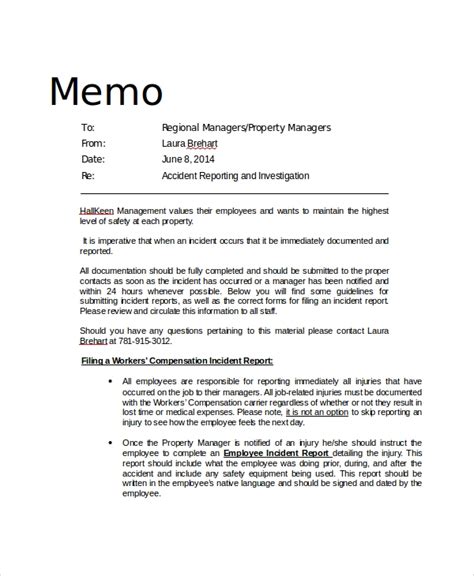 sample professional memo  documents   word