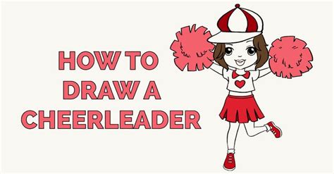 How To Draw A Cheerleader Really Easy Drawing Tutorial Cute Easy