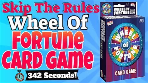 How To Play Wheel Of Fortune Card Game Youtube