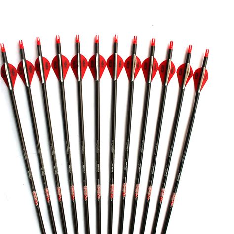 12ps Spine 300340400500 Length 30 Pure Carbon Arrow Od76mm Id62mm