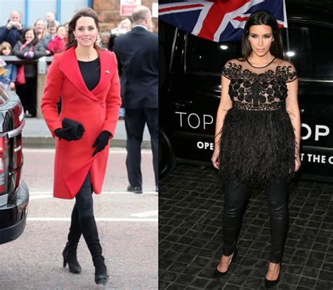 kim kardashian vs kate middleton the do s and don ts of pregnancy style youqueen