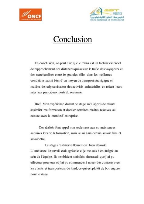 Conclusion Rapport Stage Vente Salutations Populaires