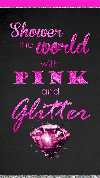 Pink Diamond Glitter Bling Backgrounds Diamonds Iphone