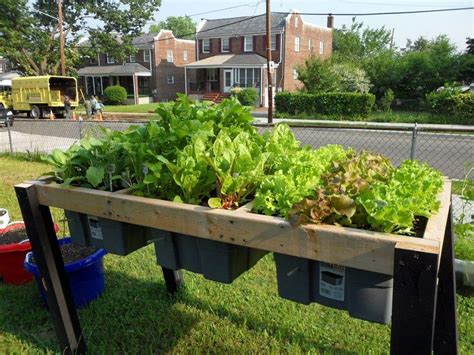 Self Watering Veggie Table In 2020 Diy Raised Garden