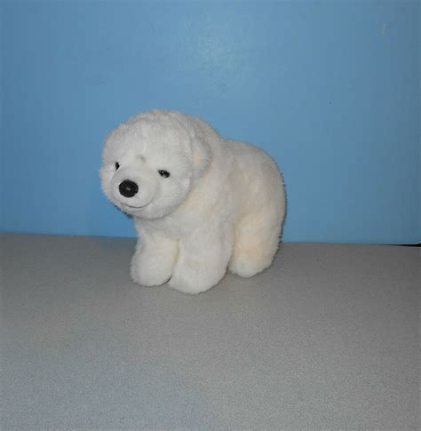 11 White Polar Bear Baby Cub White Stuffed Plush Lovie W