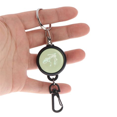 Resilience Steel Wire Rope Retractable Key Ring Elastic Keychain Recoil