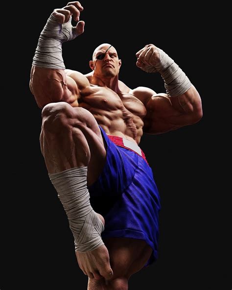 Sagat Fan Art For The Legendary Character Form The Street Fighter