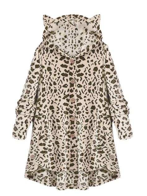 Eyicmarn Full Sizes Winter Hoodie For Women Girls Fleece Cat Ears